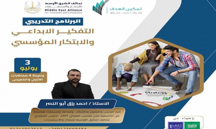 برنامج التفكير الابداعي والابتكار المؤسسي